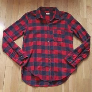 Red and black plaid flannel from Hollister